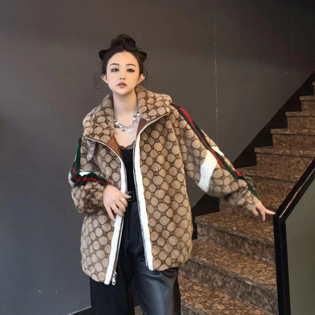 LL【女王优选】潮品时尚冬季男女同款水貂外套23066