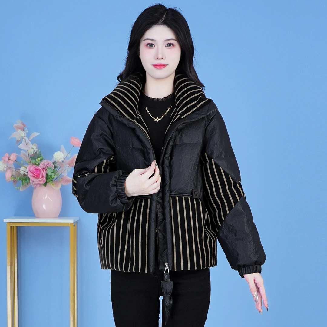 【SJYF3588】2024年秋冬新款时尚洋气宽松穿加厚百搭显瘦羽绒服