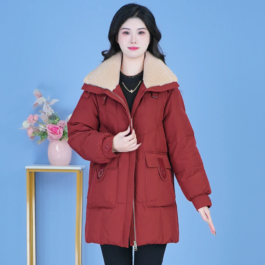 【SJYF3911】2024年秋冬新款时尚洋气宽松保暖加厚休闲显瘦羽绒服