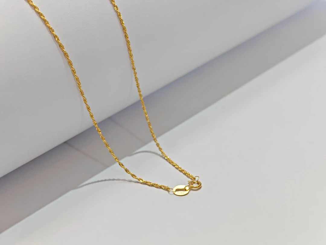 苹果珠宝严选-Au750麻花链细款（六）