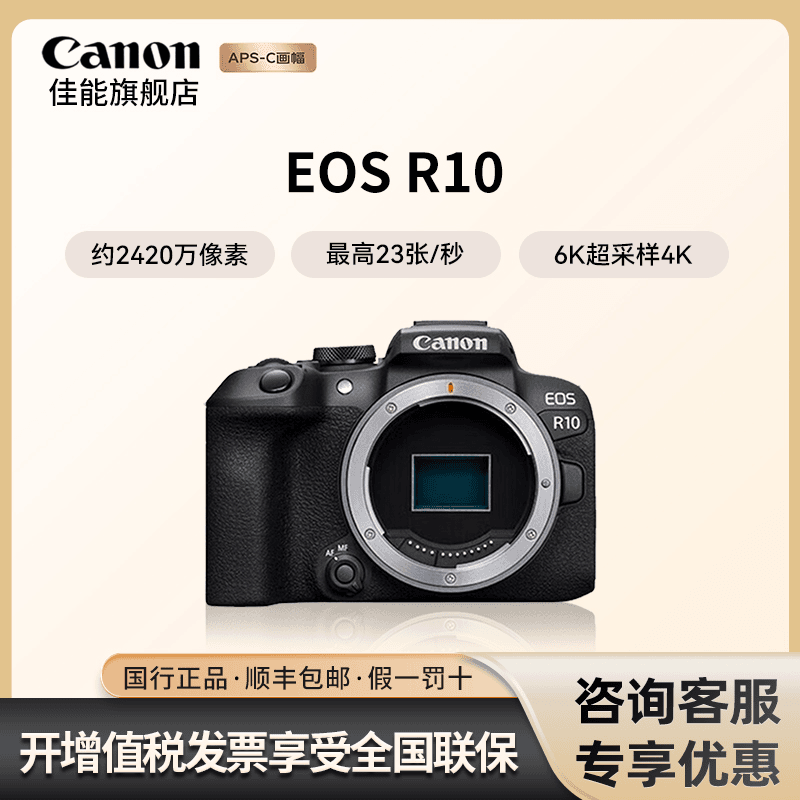 Canon/佳能EOS R10 迷你微单相机vlog直播旅行轻量小型R10照相机