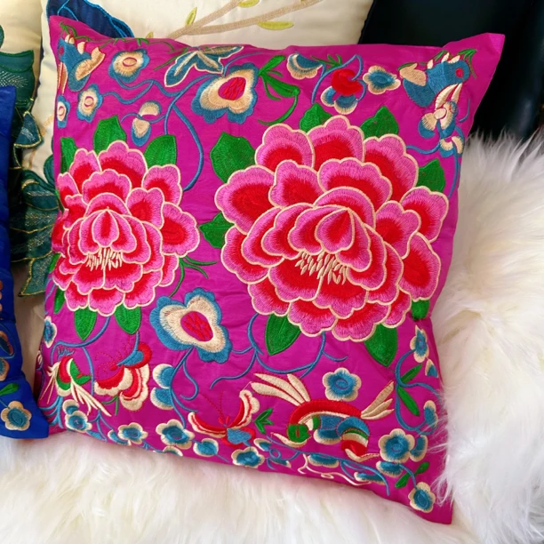 新中式红木沙发坐垫高档面料古典罗汉床垫子五件套古典提花靠垫