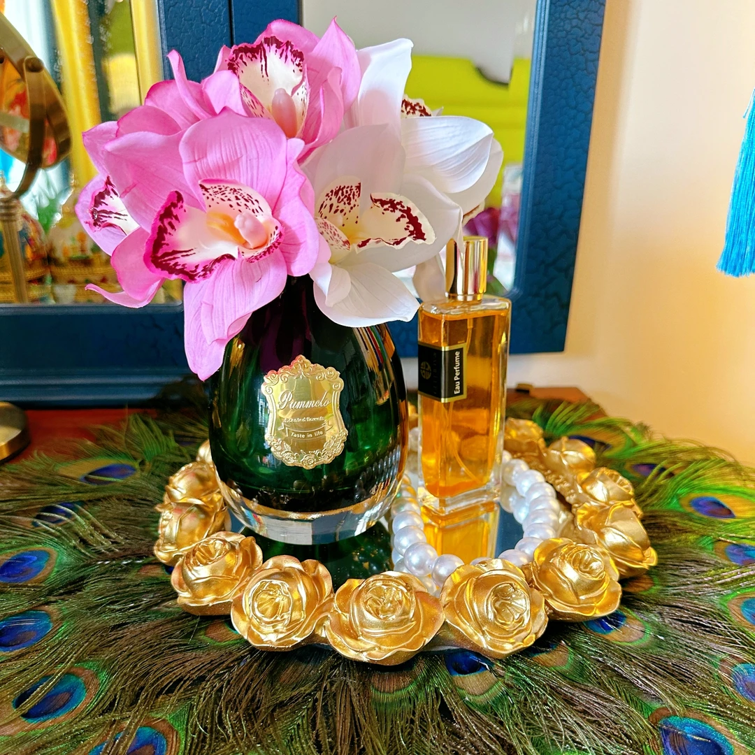 手感保湿蕙兰花束高质仿真花家居装饰餐桌摆件