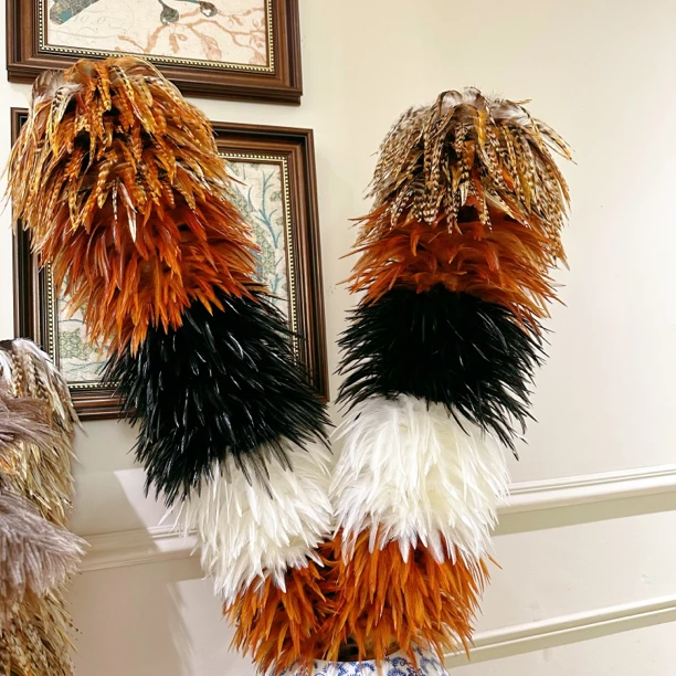 手工真鸡毛掸子加厚伸缩家用清洁静电除尘掸子高端车用扫灰尘掸子