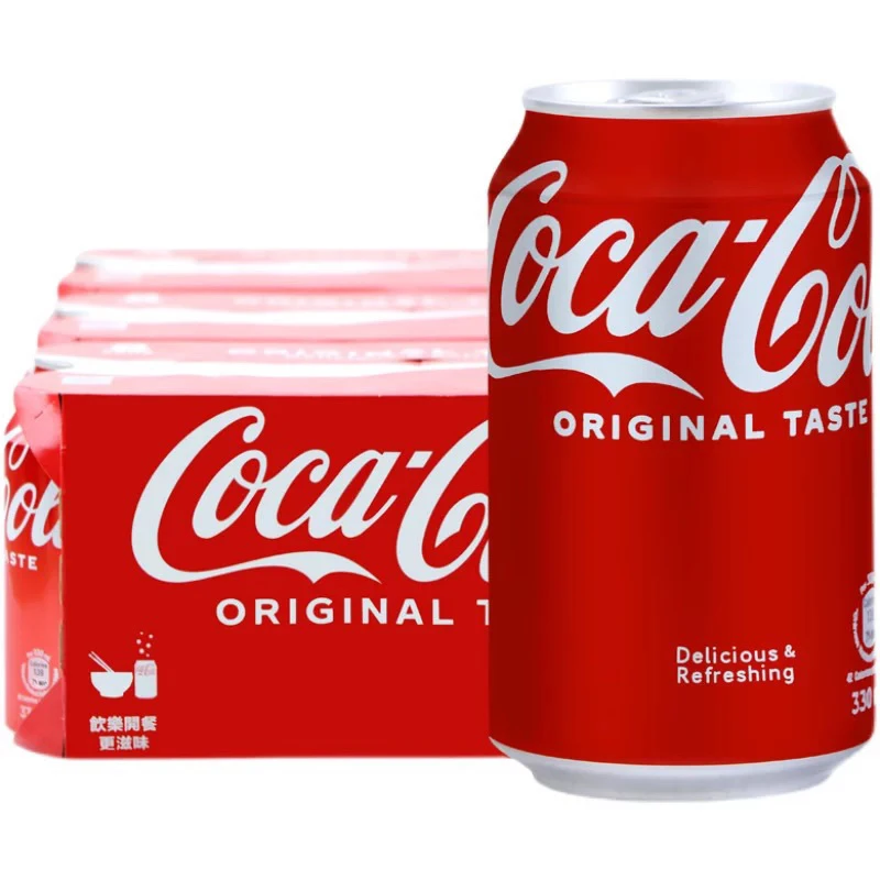 香港进可乐汽水330ml*24罐整箱港版易拉罐原味装碳酸饮料