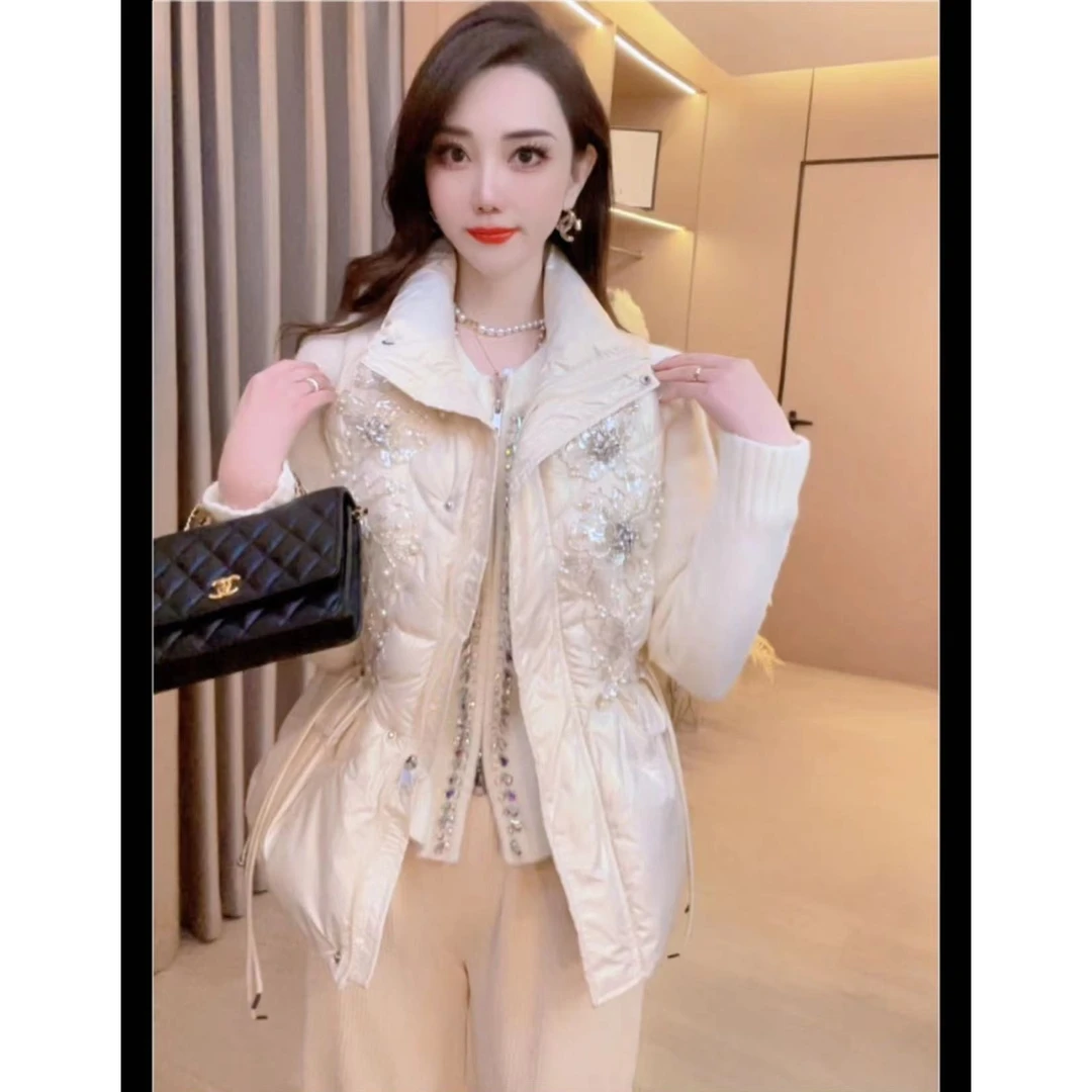 【月光诗歌】重工钉珠刺绣新中式国风轻奢时尚百搭马甲
