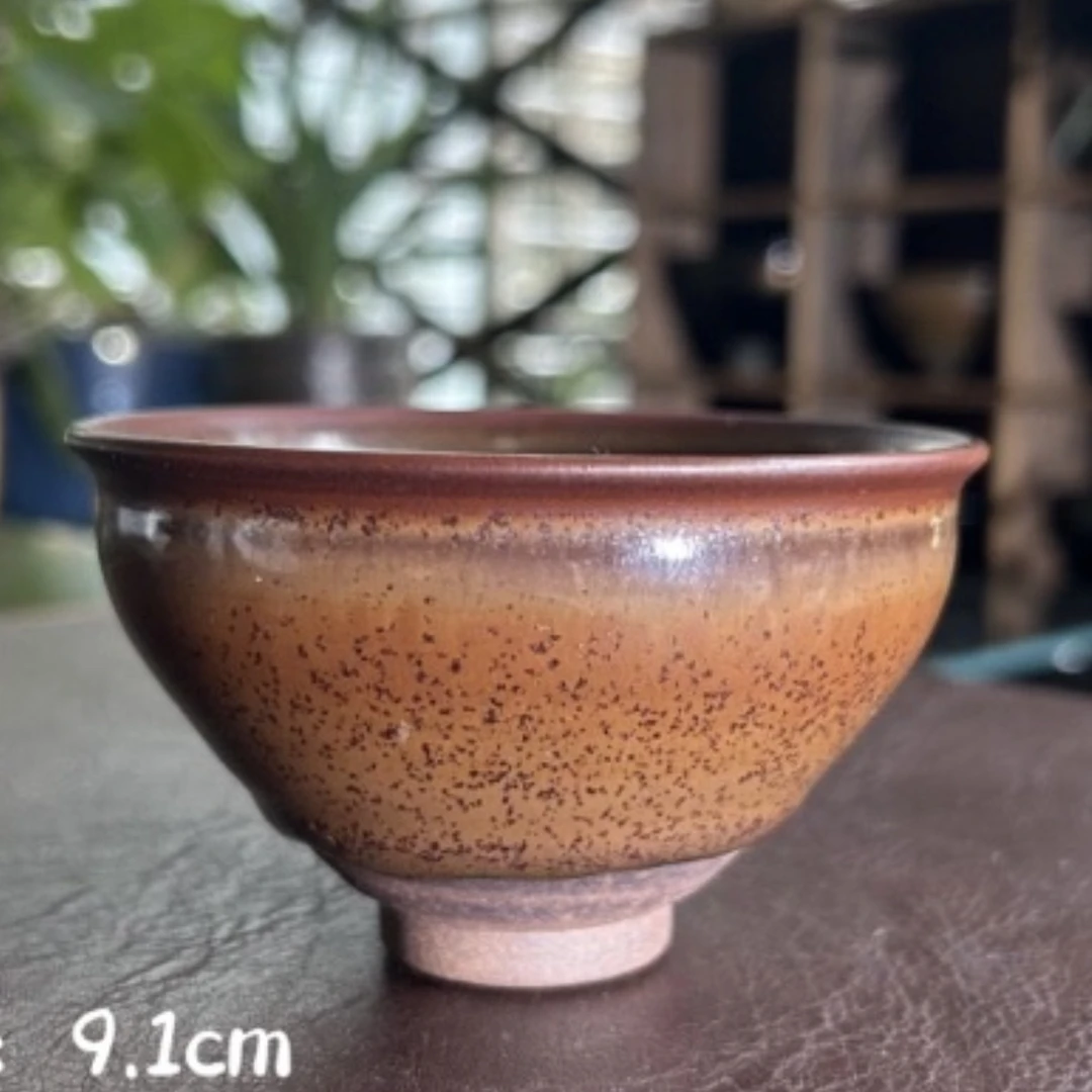 【贵稀堂】龙窑柴烧 建窑建盏纯手工高端主人杯陶瓷