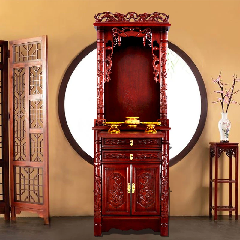 结善源神龛佛柜神台柜供桌一体柜财神爷供柜高档供台佛台家用