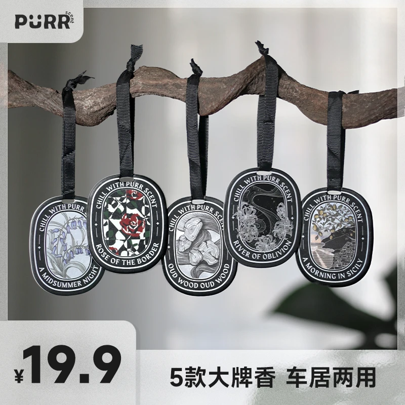 【新疆西藏包邮5片装】黑标香薰车载挂件衣柜香片持久留香除味香片