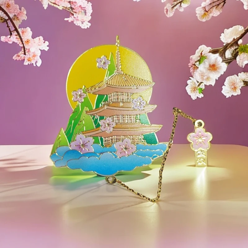 武汉东湖创意礼品金属书签学生送礼伴手礼纪念品旅游樱花文创礼物