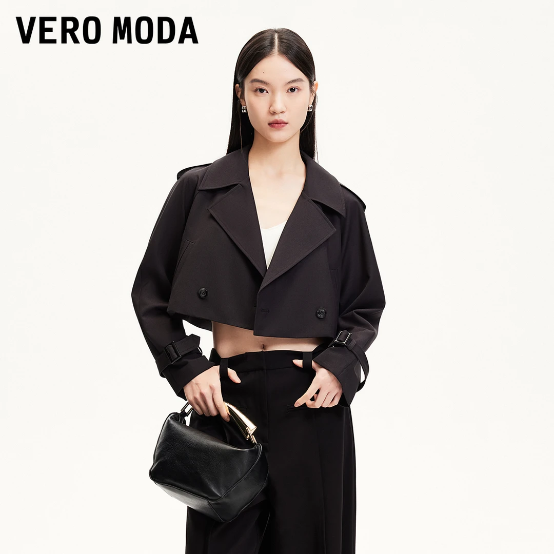 Vero Moda欧若风短外套装饰口袋短款显瘦外套通勤百搭325117010