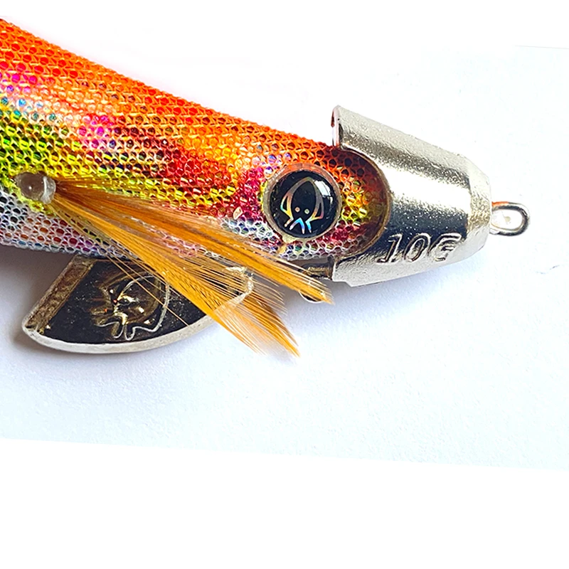 木虾配重鱿鱼钩铅头急流深场专用铅坠铁头饵木铁面TR钓法