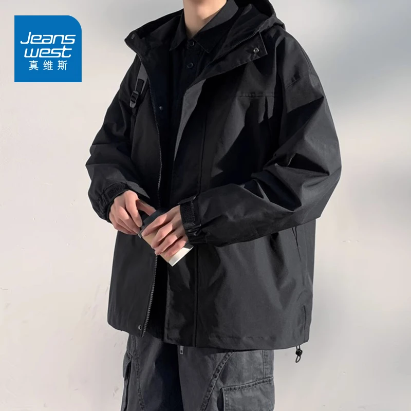 真维斯秋冬外套男士潮牌2025新款小众休闲高级感工装秋季男装夹克