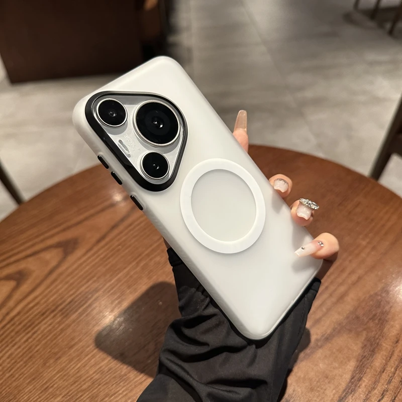 肤感磁吸适用华为Pura70Ultra手机壳磨砂Pura70pro防摔保护壳