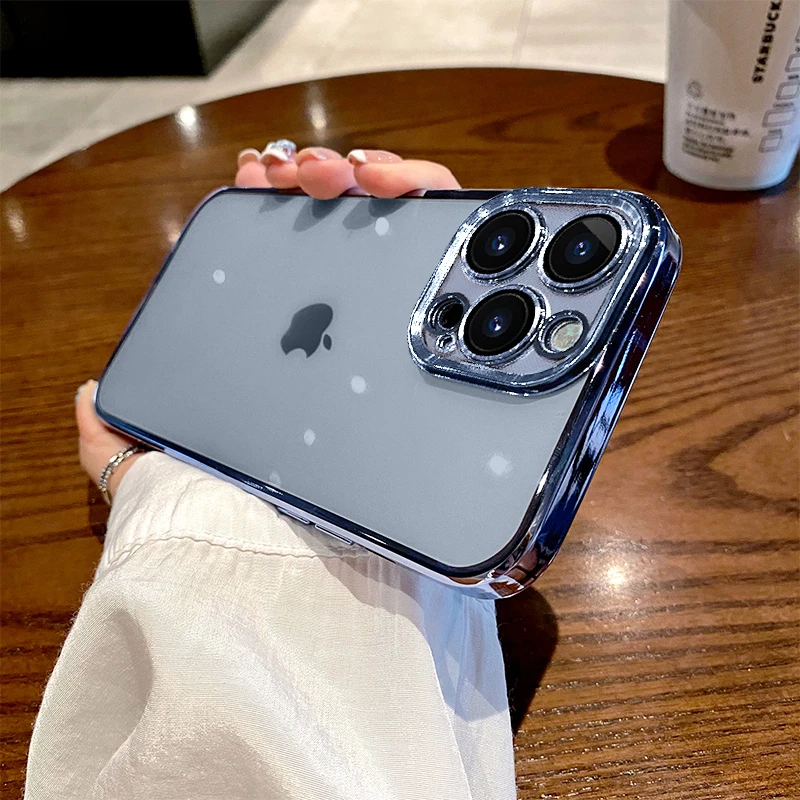 适用苹果14Promax手机壳iPhone13全包防摔12透明超薄男女保护套