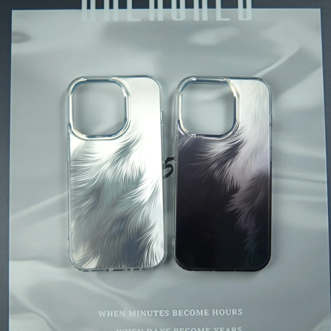 高级感羽纱适用苹果16手机壳iPhone15Promax防摔14/13/12保护套11