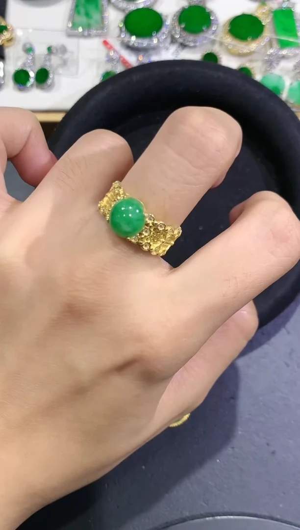 【闪购商品】翡翠戒指银S925镶嵌46多人多样性随机发货1件