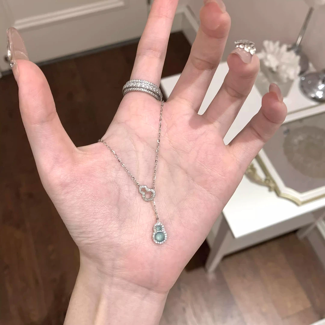 温柒 钛钢项链 新中式葫芦项链女轻奢小众设计感百搭时尚锁骨链