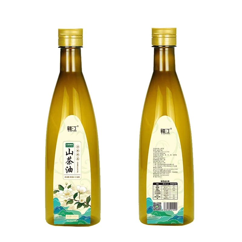 赣江山茶油500ml×2瓶物理压榨一级油茶籽油