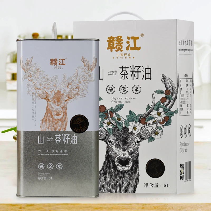 赣江山茶油5L礼盒装纯正茶籽油山茶油食用油一级节日礼品植物油