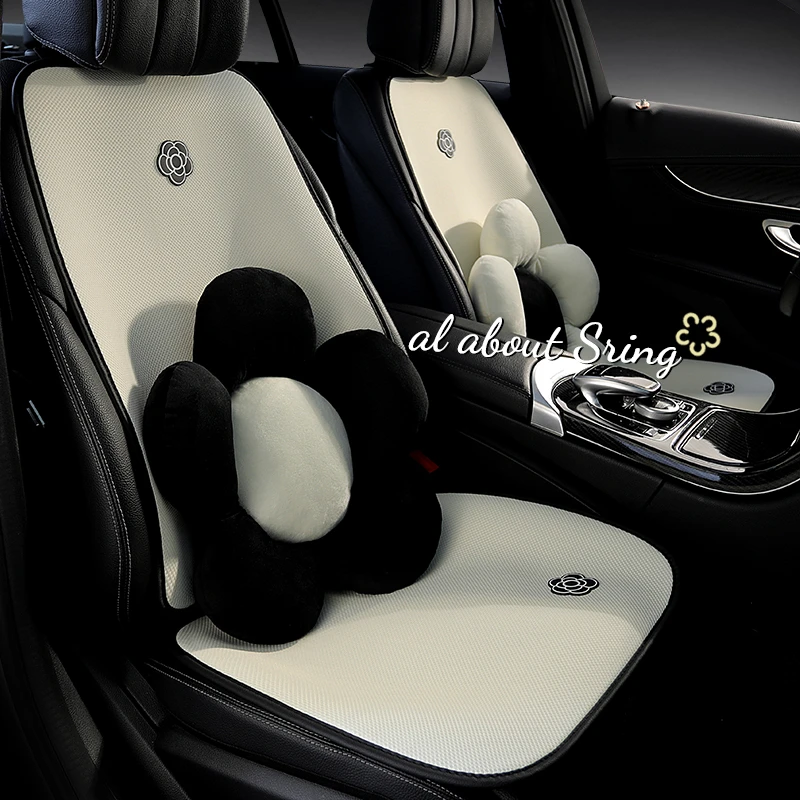 适用于特斯拉model3 modely汽车坐垫后排白色特斯拉y座垫夏季