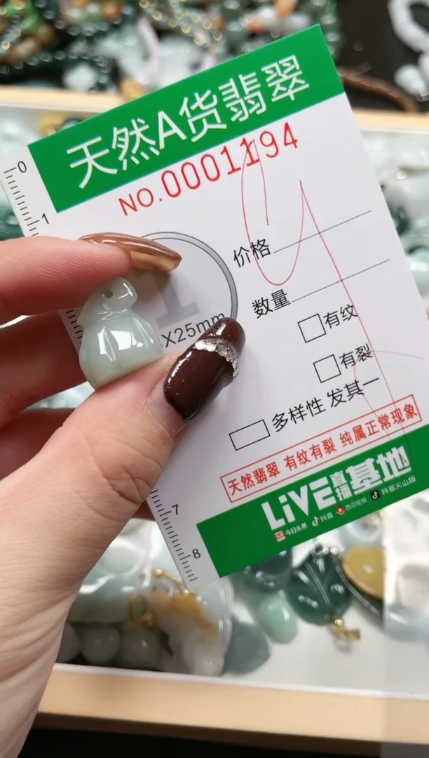 【闪购商品】翡翠吊坠(赠链)未镶嵌天然A货翡翠