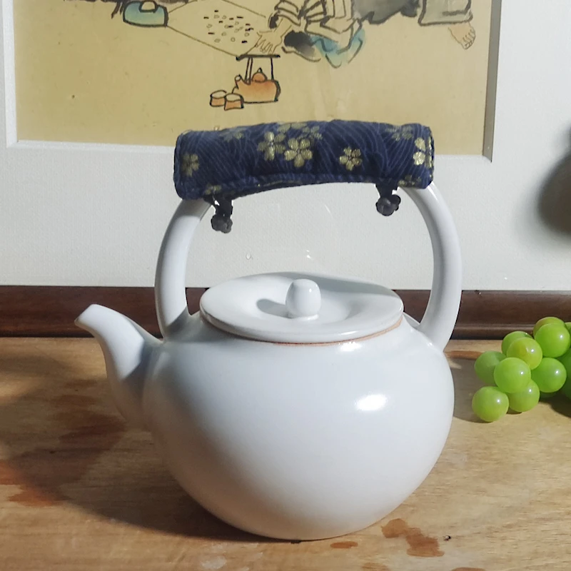 特价苏打釉苹果壶中国潮火山石釉煮茶壶黑陶养生壶电陶炉烧水