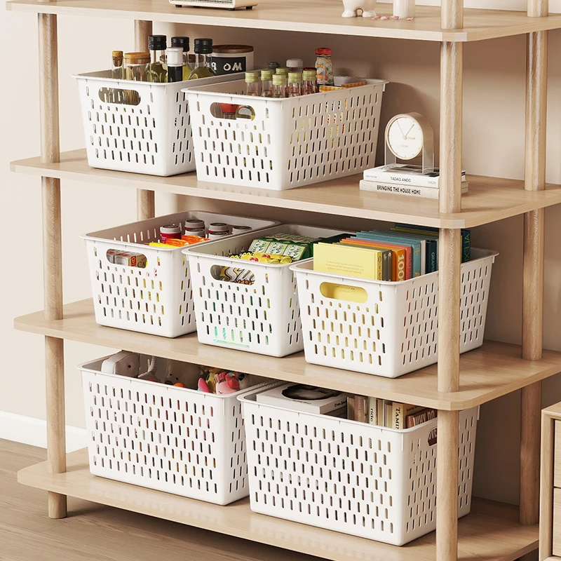 【特惠三个装】家用桌面收纳筐厨房卧室零食玩具衣服收纳篮杂物存放