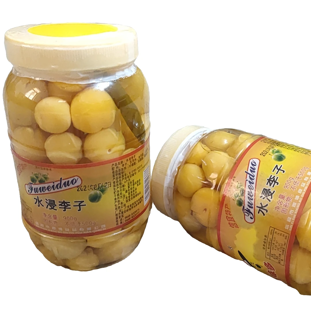 信宜新鲜李子现做酸甜味酸脆李子一瓶包邮水泡李子900g