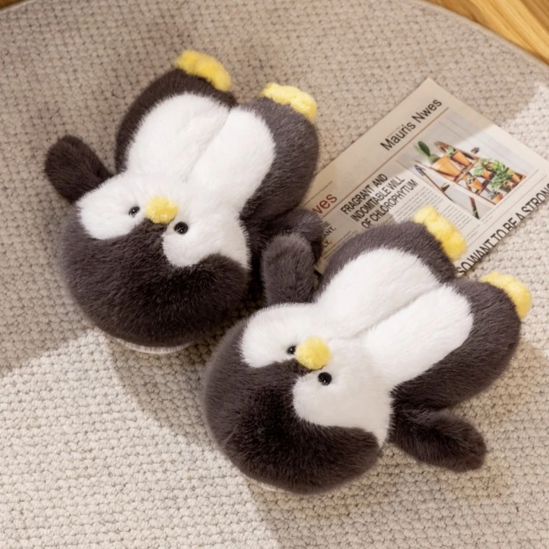 黄油小熊棉鞋可爱卡通企鹅棉拖鞋居家室内小鼻噶送男女友冬季礼物