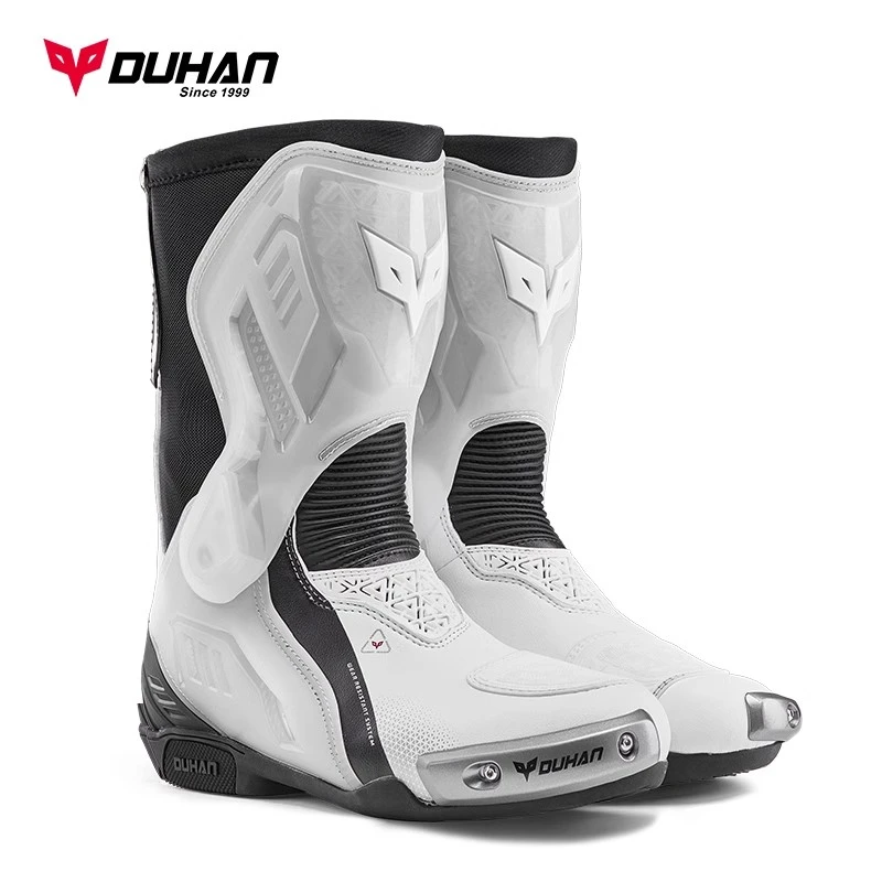 杜汉摩托车骑行靴机车骑士防摔专业赛道靴竞速公路赛车鞋男女四季