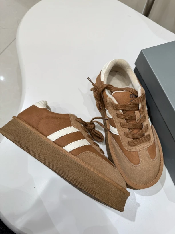 秋冬百搭厚底德训鞋