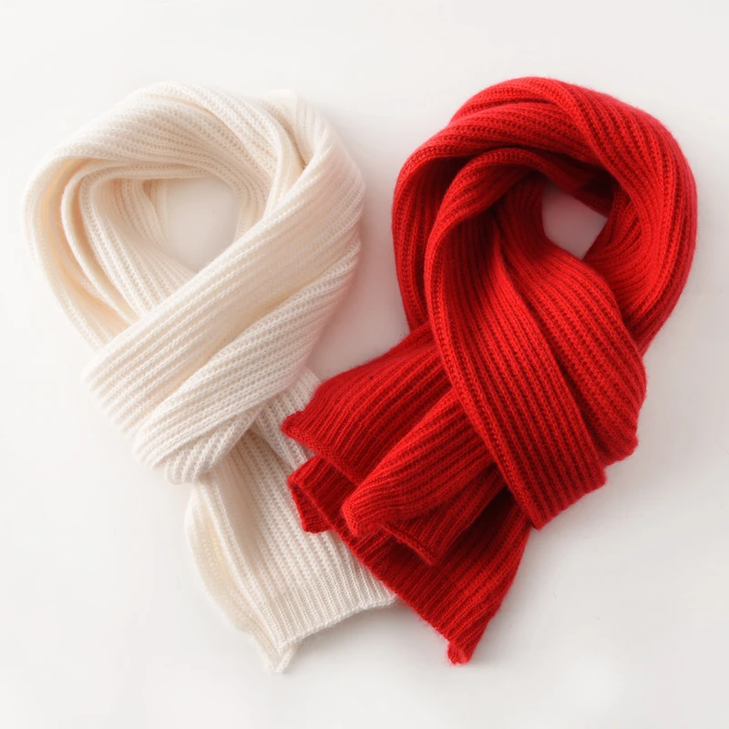 100%山羊绒围巾女短款纯色韩版秋冬季保暖护颈百搭围脖情侣