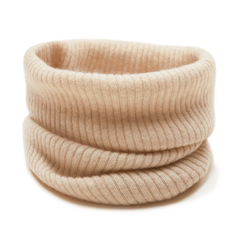 22*45【A类100%山羊绒】围套女韩版针织保暖防寒脖套小围脖男