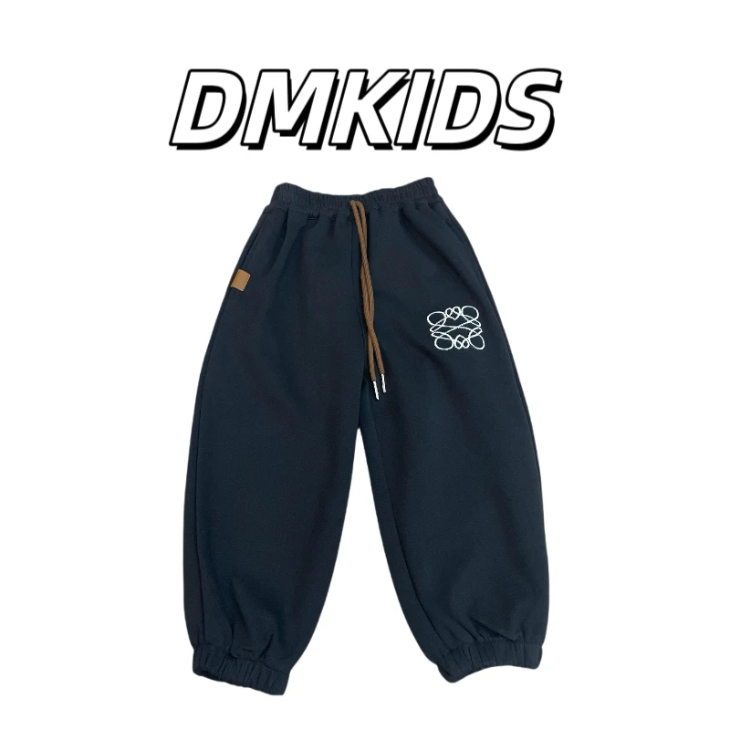 DA-MAI KIDS重磅刺绣潮牌宽松男女儿童休闲秋冬季休闲裤
