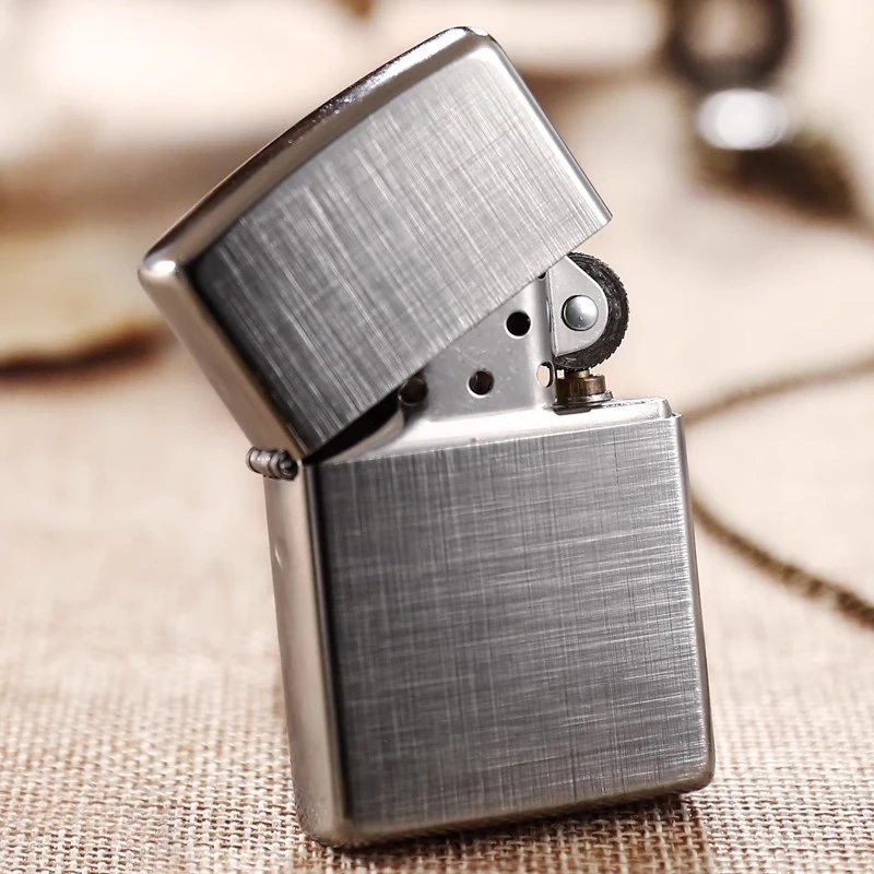 ZIPPO/之宝打火机28181经典亚麻横竖纹拉丝古典原装正品TCH1X1