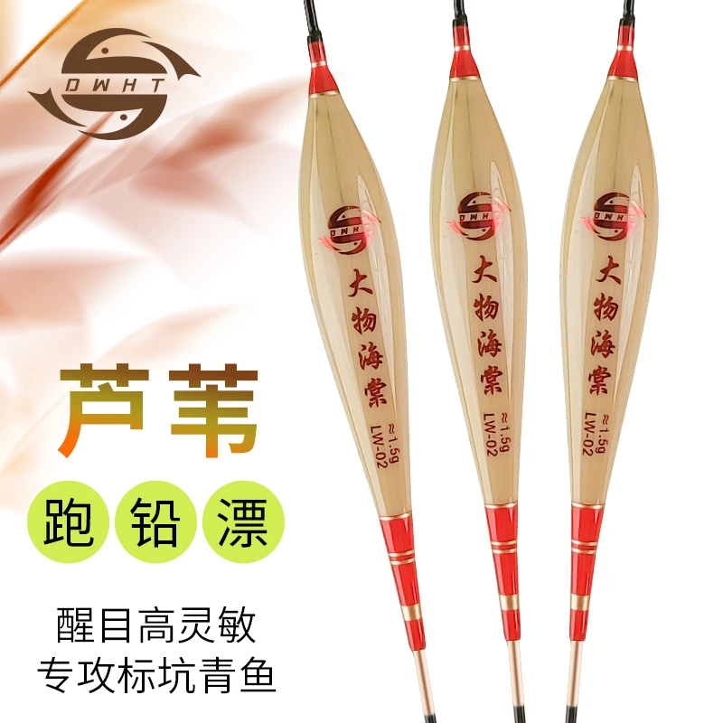 大物海棠芦苇跑铅浮漂自重轻高灵敏抗风性强鱼漂渔具用品无铅漂