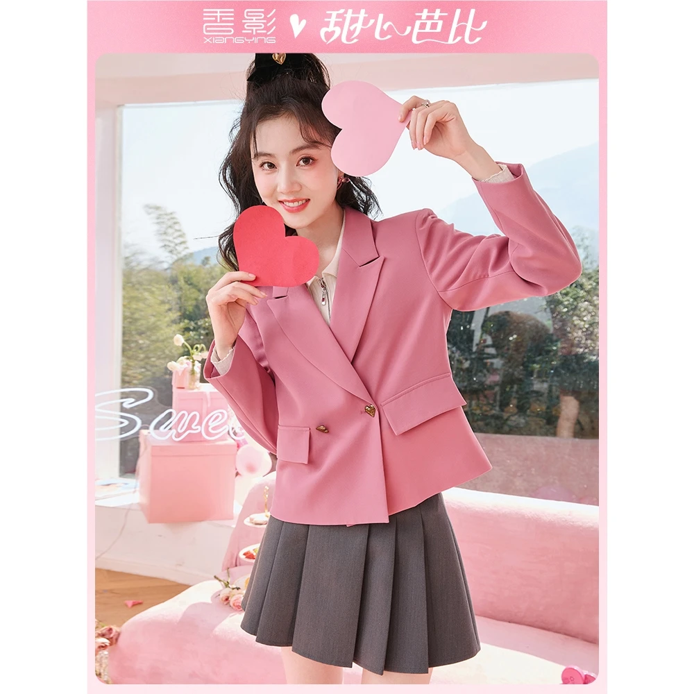 I831261西装 香影春装新品设计小众西服高级休闲质感短款气质