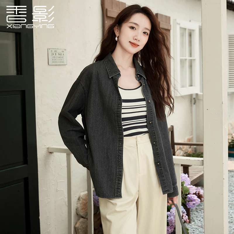 【金拐子专属】C643647衬衫香影休闲百搭时尚显瘦秋新款