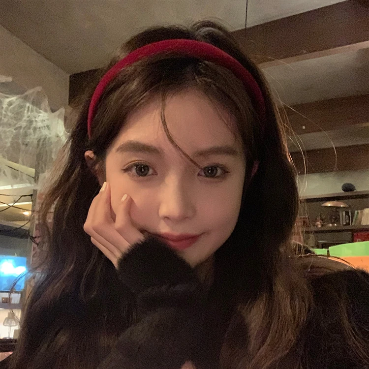 显白细款斜纹发箍小众ins百搭高颅顶时尚韩系设计少女压发精致