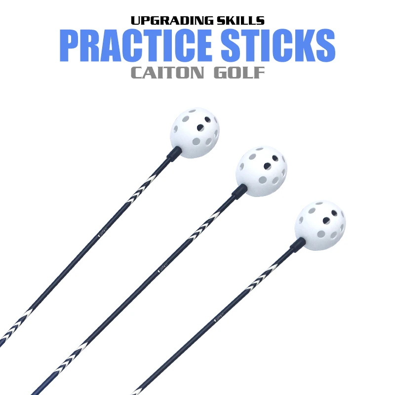 caiton高尔夫挥杆洞洞练习棒挥速发声挥杆练习器