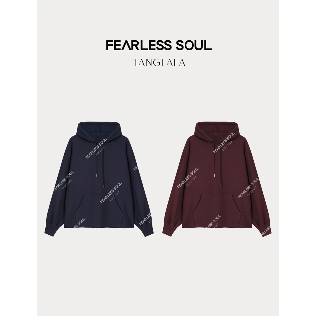 TFF X FS 秋冬简约宽松落肩连帽卫衣 824FH300 =