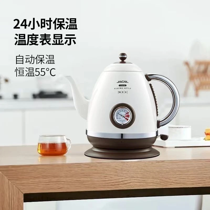 欧式电热水壶自动保温一体家用304不锈钢烧水壶大容量恒温煮茶壶