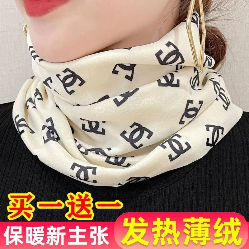 2023女士德绒脖套围脖女冬季保暖韩版百搭颈椎护颈脖子春秋季围巾