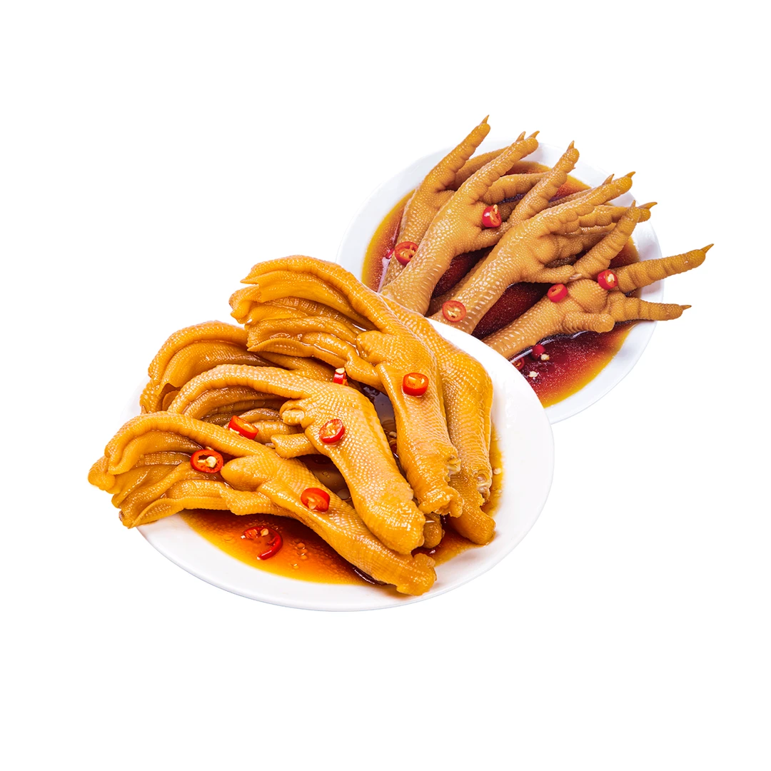 【新人尝鲜到手10包】加量大鸭爪香辣鸡爪即食卤味肉类零食开袋食用