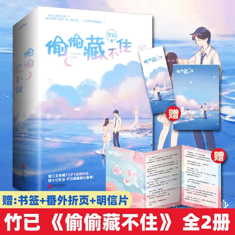 偷偷藏不住小说实体书 竹已著 青春文学校园都市言情书籍