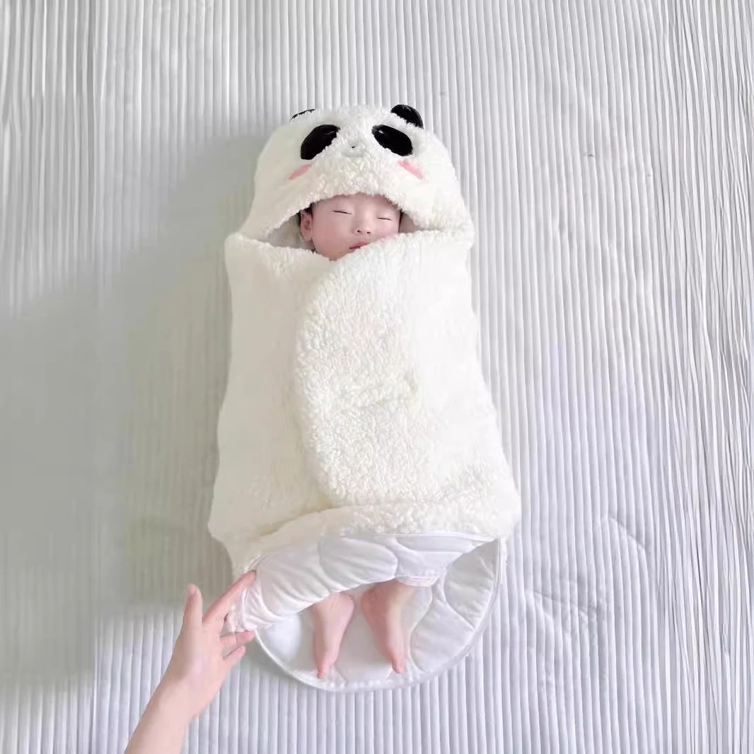 婴儿抱被冬被加厚外出新生儿包被睡袋秋冬季两用刚出生宝宝防踢被
