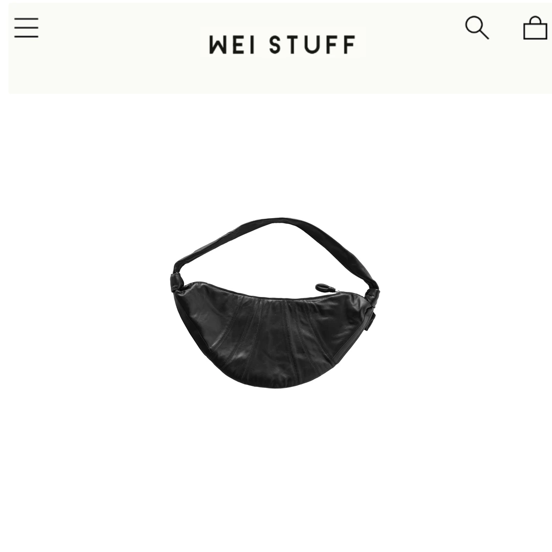 WEI STUFF 黑色牛角包 5811