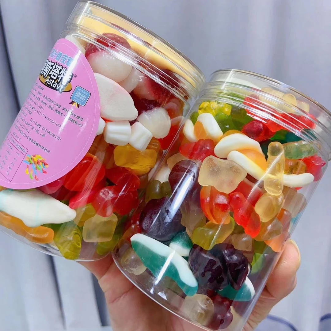 【宠粉福利】酸砂+涂油+甜砂混合果汁软糖 1罐500克