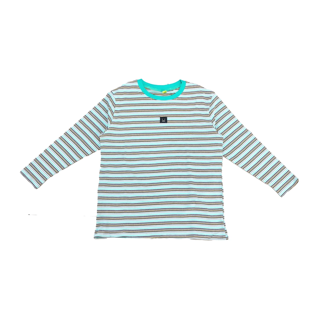 【伊人风尚服饰推荐】2024早秋新款时尚卡通印花条纹长袖T恤4319